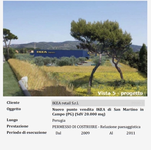Nuovo punto vendita IKEA di San Martino in Campo (PG) (SdV 20.000 mq)