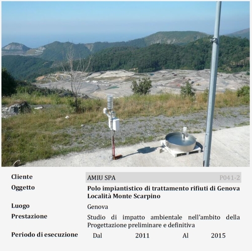 Polo impiantistico di trattamento rifiuti di Genova Località Monte Scarpino