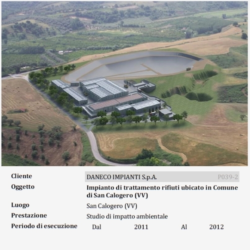 Impianto di trattamento rifiuti ubicato in Comune di San Calogero (VV)