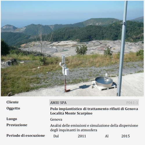 Polo impiantistico di trattamento rifiuti di Genova Località Monte Scarpino