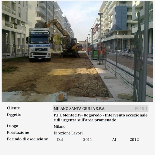 P.I.I. Montecity- Rogoredo - Intervento eccezionale e di urgenza sull'area promenade