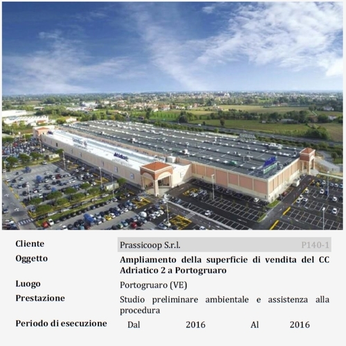 Ampliamento della superficie di vendita del CC Adriatico 2 a Portogruaro