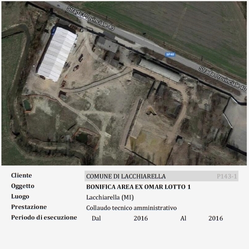 BONIFICA AREA EX OMAR LOTTO 1