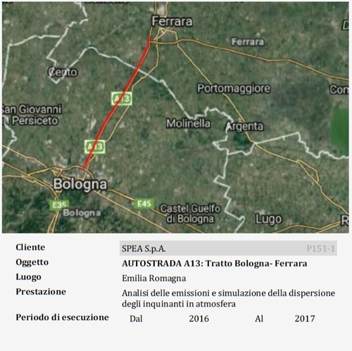 AUTOSTRADA A13: Tratto Bologna- Ferrara