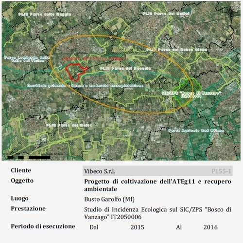 Progetto di coltivazione dell'ATEg11 e recupero ambientale