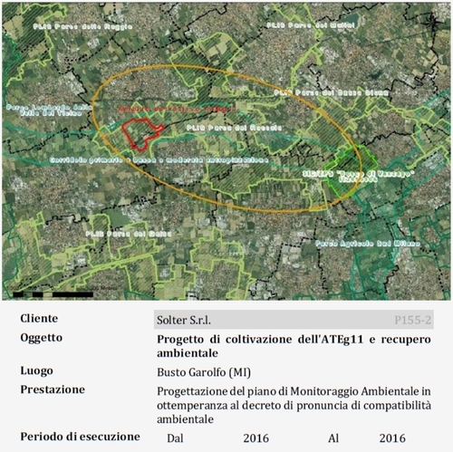 Progetto di coltivazione dell'ATEg11 e recupero ambientale