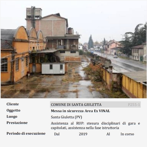 Messa in sicurezza Area Ex VINAL