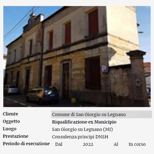 San Giorgio su Legnano - PNRR - DNSH