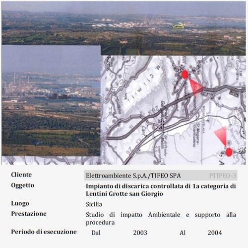 Impianto di discarica controllata di 1a categoria di Lentini Grotte san Giorgio