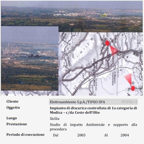 Impianto di discarica controllata di 1a categoria di Modica – c/da Coste dell’Olio